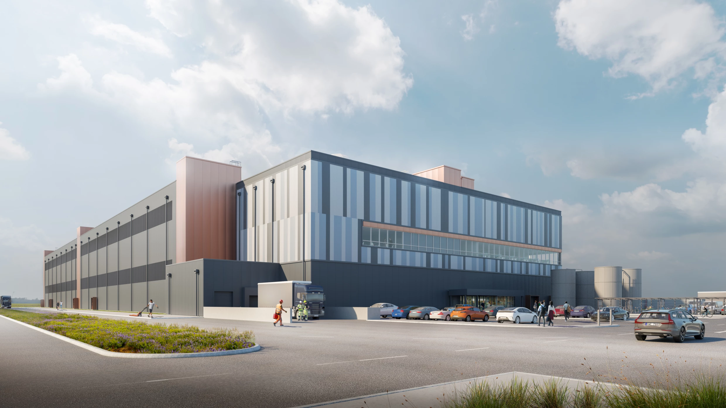 A rendering of a potential future building.